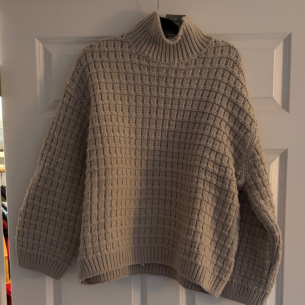 H&M Taupe Cowl Neck Sweater